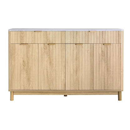 Artiss Buffet Sideboard 140cm Marble Effect Pine