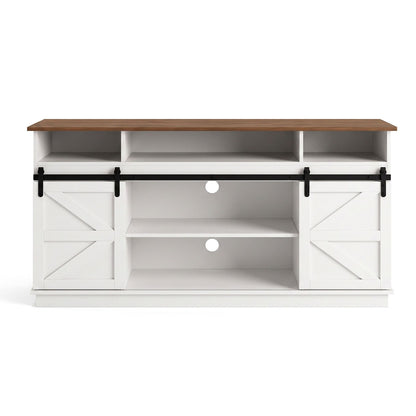 Artiss Buffet Sideboard Cabinet 150cm with Sliding Barn Doors White