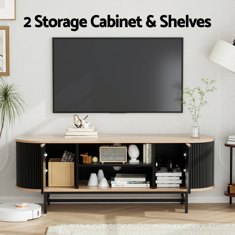 Artiss TV Unit 140cm | Black and Pine