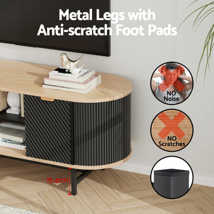 Artiss TV Unit 140cm | Black and Pine