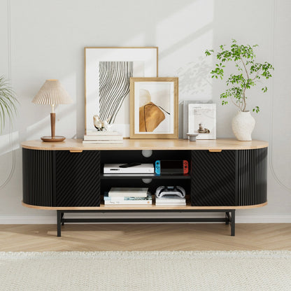 Artiss TV Unit 140cm | Black and Pine