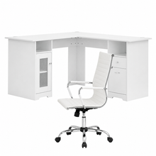 Artiss Office Desk and Chair Set L Shape White