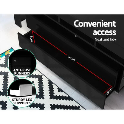 Artiss LED TV Entertainment Unit 160cm | Black