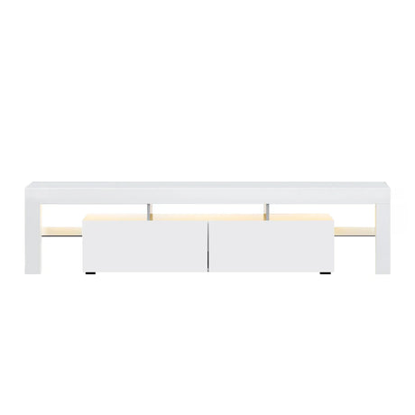 Artiss Entertainment Unit TV Cabinet LED 189cm White Elo - Flea Market
