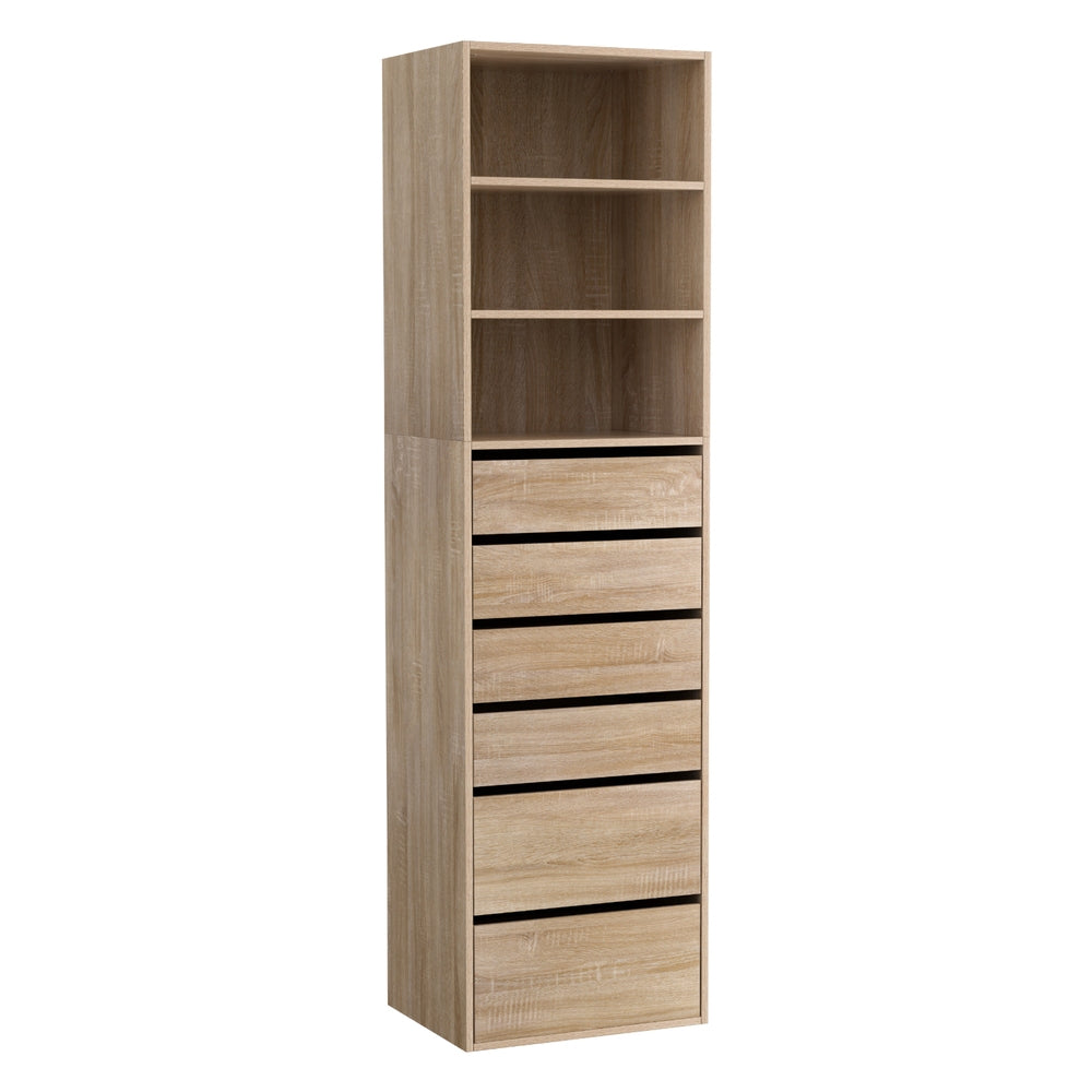 Artiss 6-Drawer Tallboy | Pine