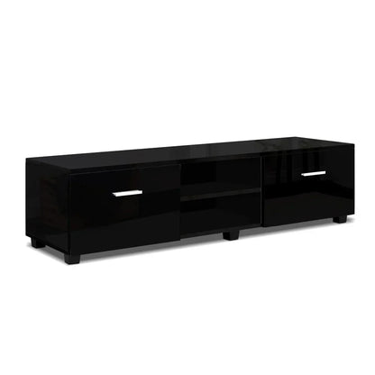 Artiss Entertainment Unit TV Cabinet 140cm Black Jim - Stacks Warehouse