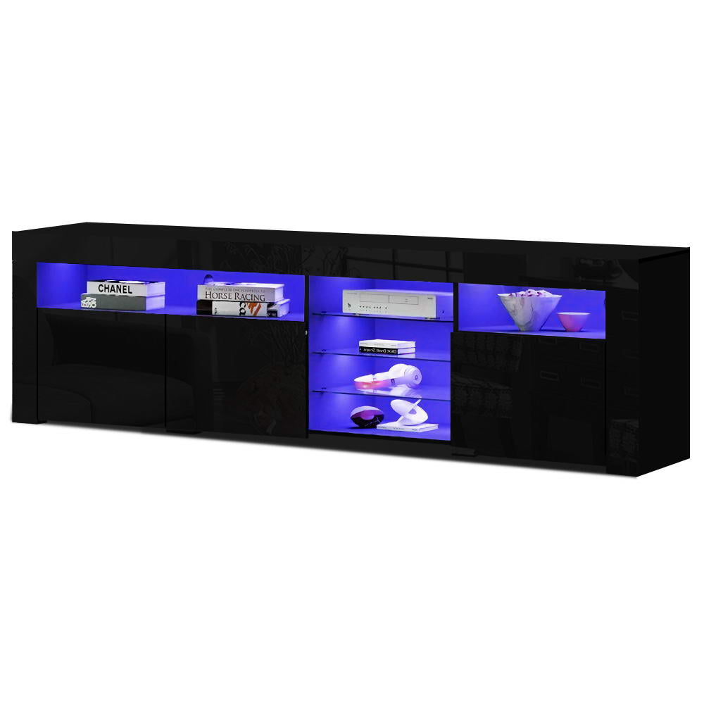 Artiss Bobi LED TV Entertainment Unit 180cm | Black
