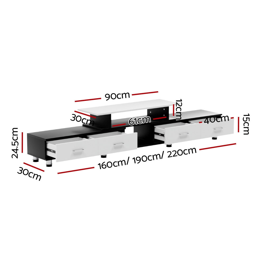 Artiss 3-in-1 Extendable Entertainment Unit | 160 to 220cm
