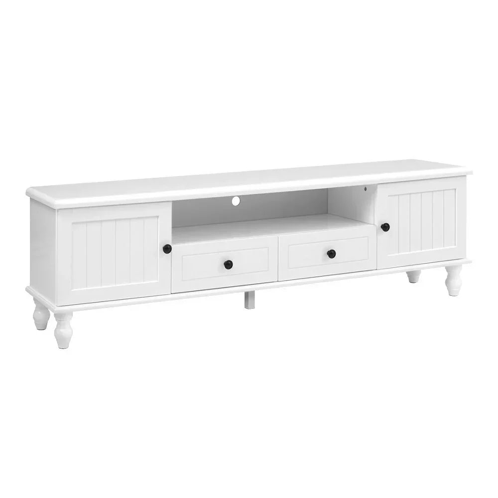 Artiss TV Cabinet Entertainment Unit 160cm White Kubi - Stacks Warehouse