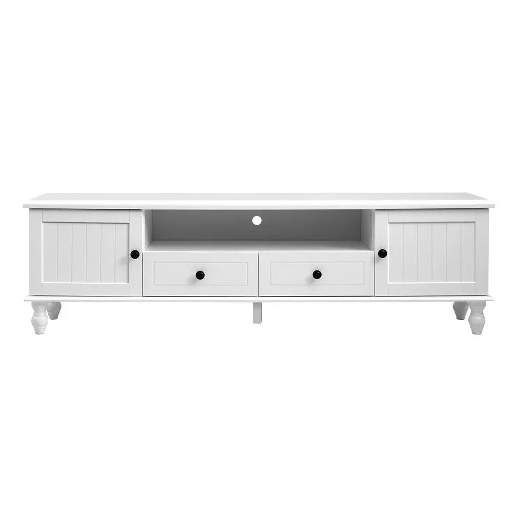 Artiss TV Cabinet Entertainment Unit 160cm White Kubi - Stacks Warehouse