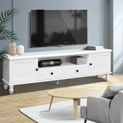 Artiss TV Cabinet Entertainment Unit 160cm White Kubi - Stacks Warehouse
