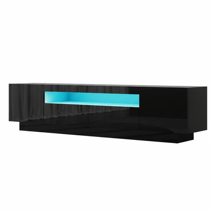 Artiss TV Unit 180cm | Black with RGB LED