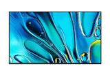 Modern flat screen TV with abstract blue design, available at Flea Market online store