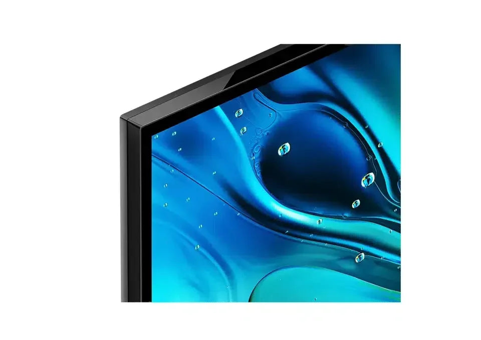 Close-up of a flat screen TV corner with vibrant blue display, online bargain at Flea Market AU