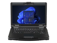 Panasonic Toughbook 55 Mk3 open showing the 1000-nit touch display