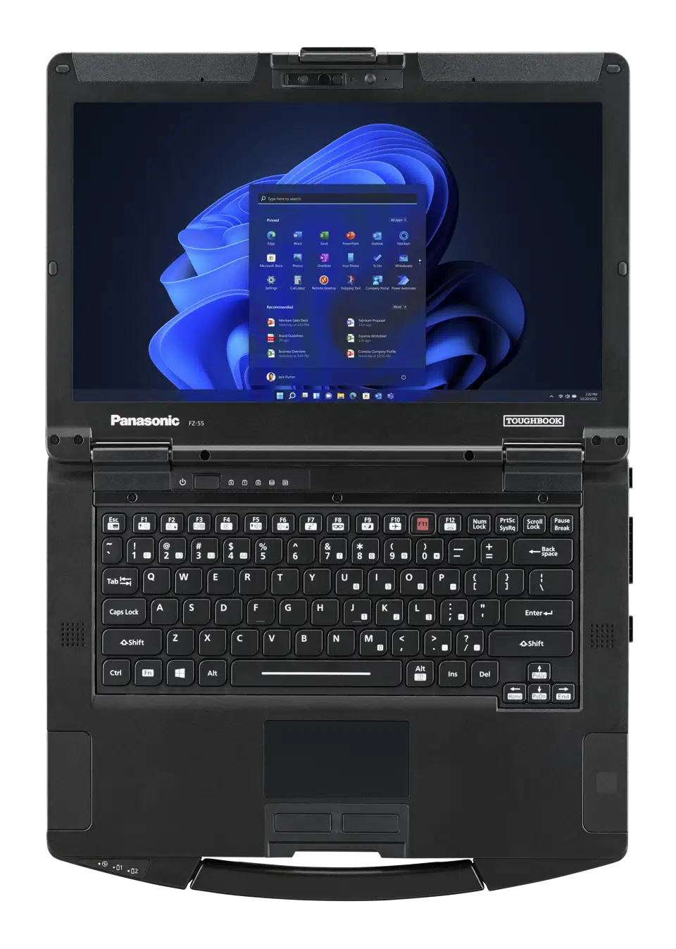 Modular expansion bay on the Panasonic Toughbook 55 Mk3