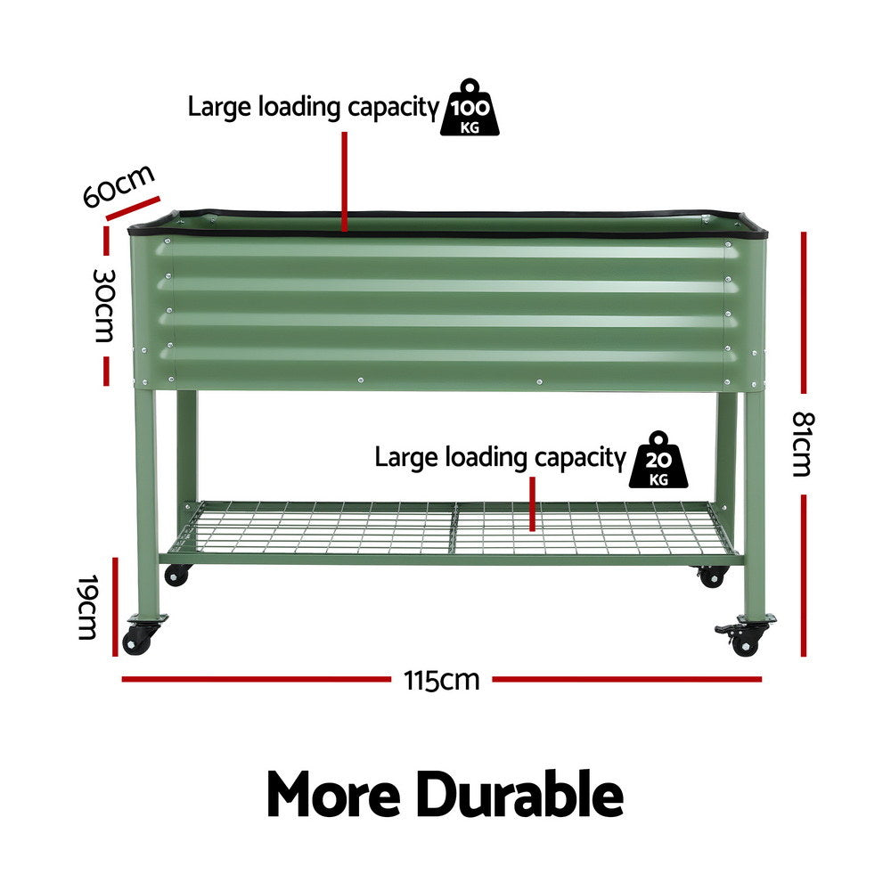 Green Fingers Mobile Elevated Garden Bed | 115cm