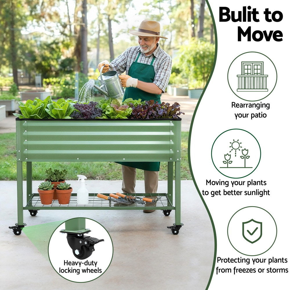 Green Fingers Mobile Elevated Garden Bed | 115cm