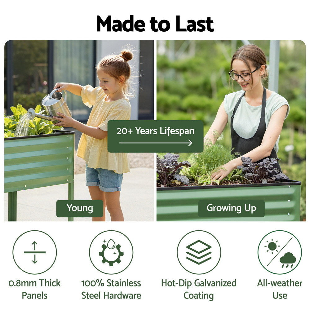 Green Fingers Mobile Elevated Garden Bed | 115cm