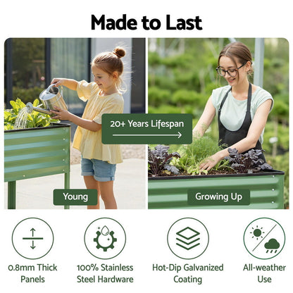 Green Fingers Mobile Elevated Garden Bed | 115cm