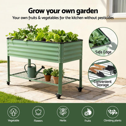 Green Fingers Mobile Elevated Garden Bed | 115cm