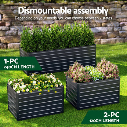 Green Fingers Raised Garden Bed | 2-in-1 | 320cm/160cm
