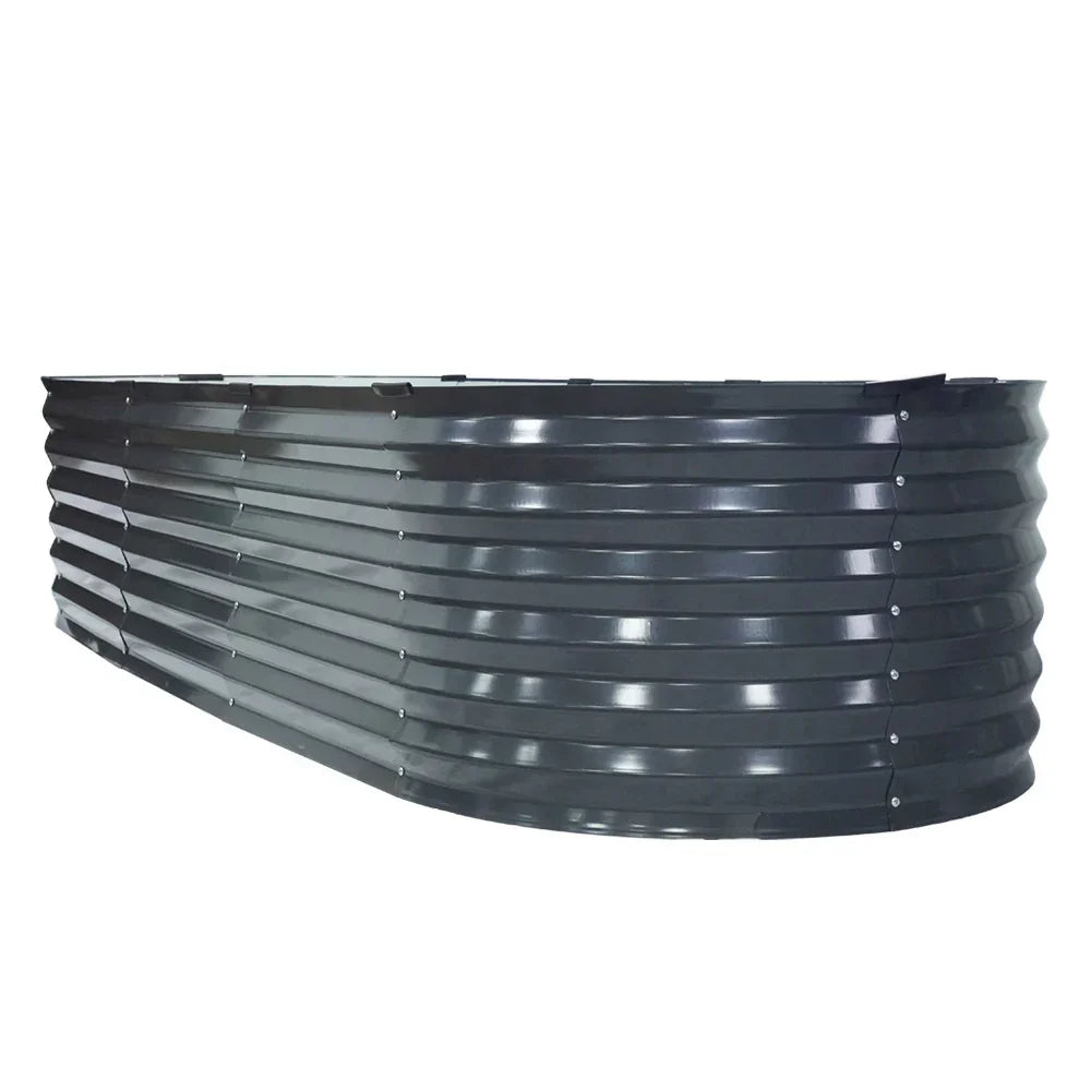 2x Raised Garden Bed 240X80X42cm Oval - Stacks Warehouse
