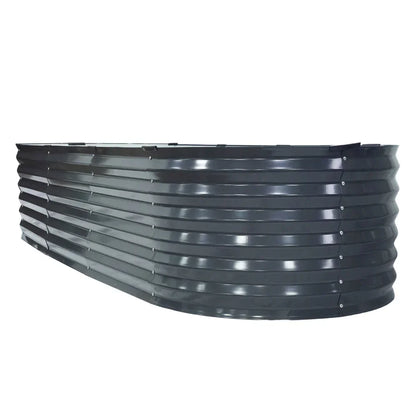2x Raised Garden Bed 240X80X42cm Oval - Stacks Warehouse