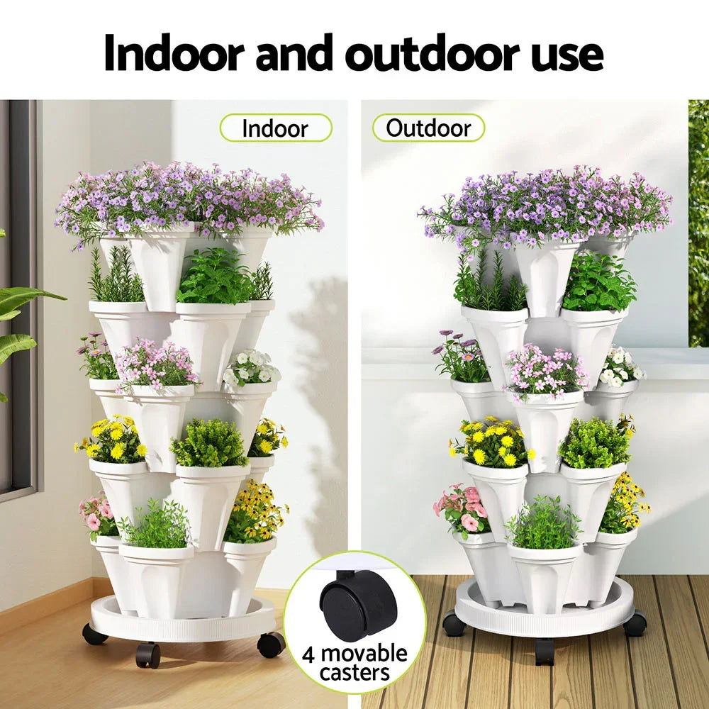 Green Fingers Garden Bed 5 Tier Vertical Garden - Stacks Warehouse