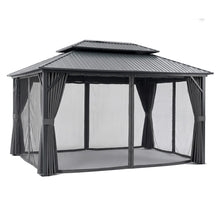 Instahut 3x4.25m Gazebo Hardtop Steel Roof Outdoor Pavilion