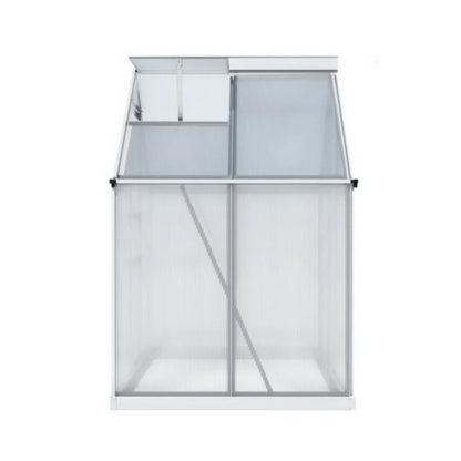 Green Fingers Greenhouse Aluminium Polycarbonate Premium Garden Storage Shed 1.3Mx1.9Mx2.0M - Stacks Warehouse