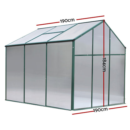 Green Fingers greenhouse, 4mm twin-wall polycarbonate panels