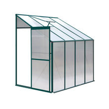 Green Fingers lean-to aluminium greenhouse 2.52 x 1.27 x 2.13m, Stacks Warehouse AU
