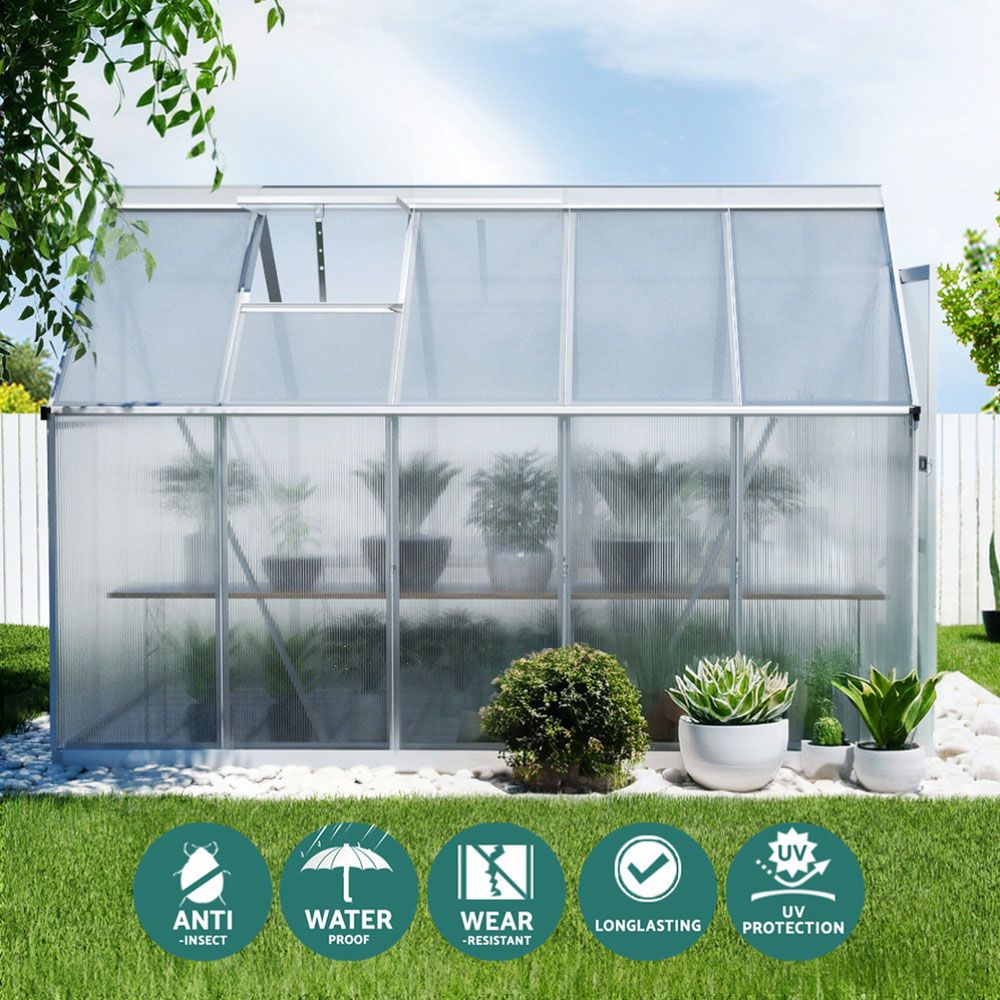 Green Fingers greenhouse lockable door, 61 x 162cm