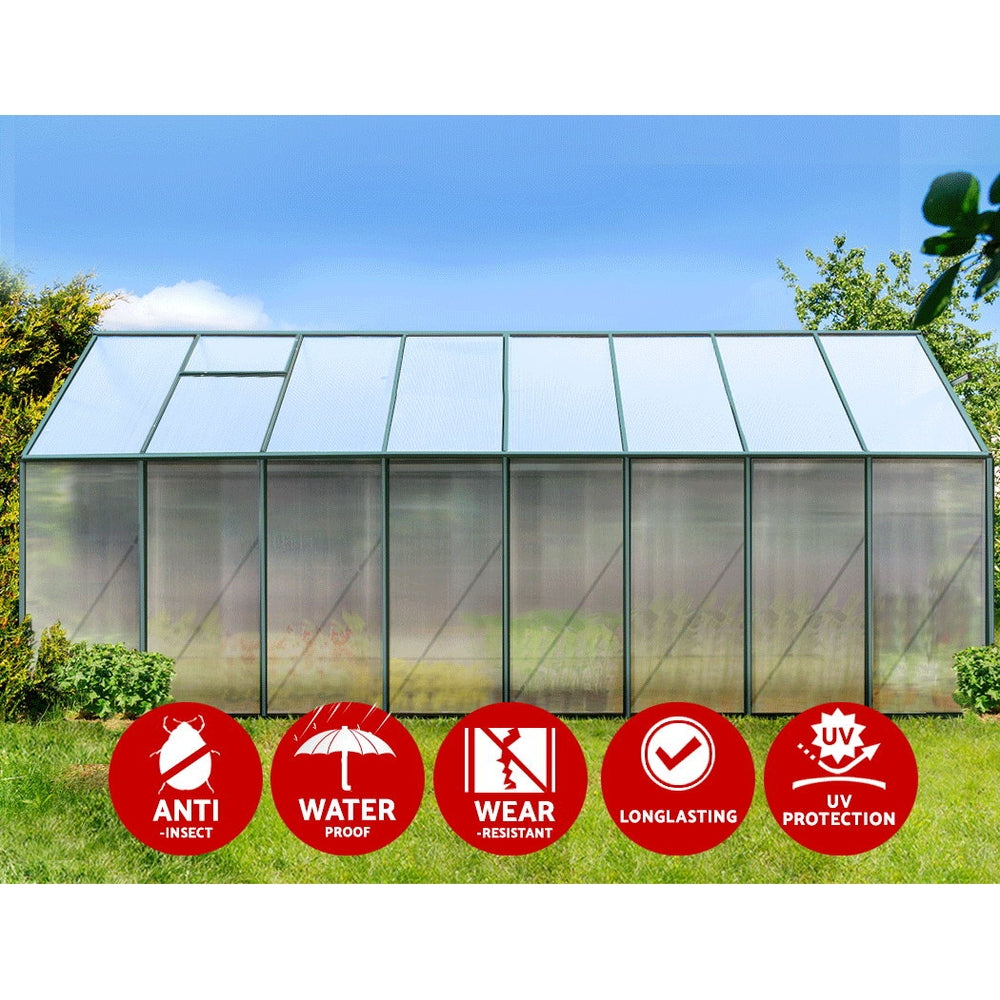 Green Fingers greenhouse adjustable roof vent for airflow