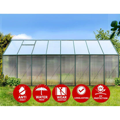 Green Fingers greenhouse adjustable roof vent for airflow