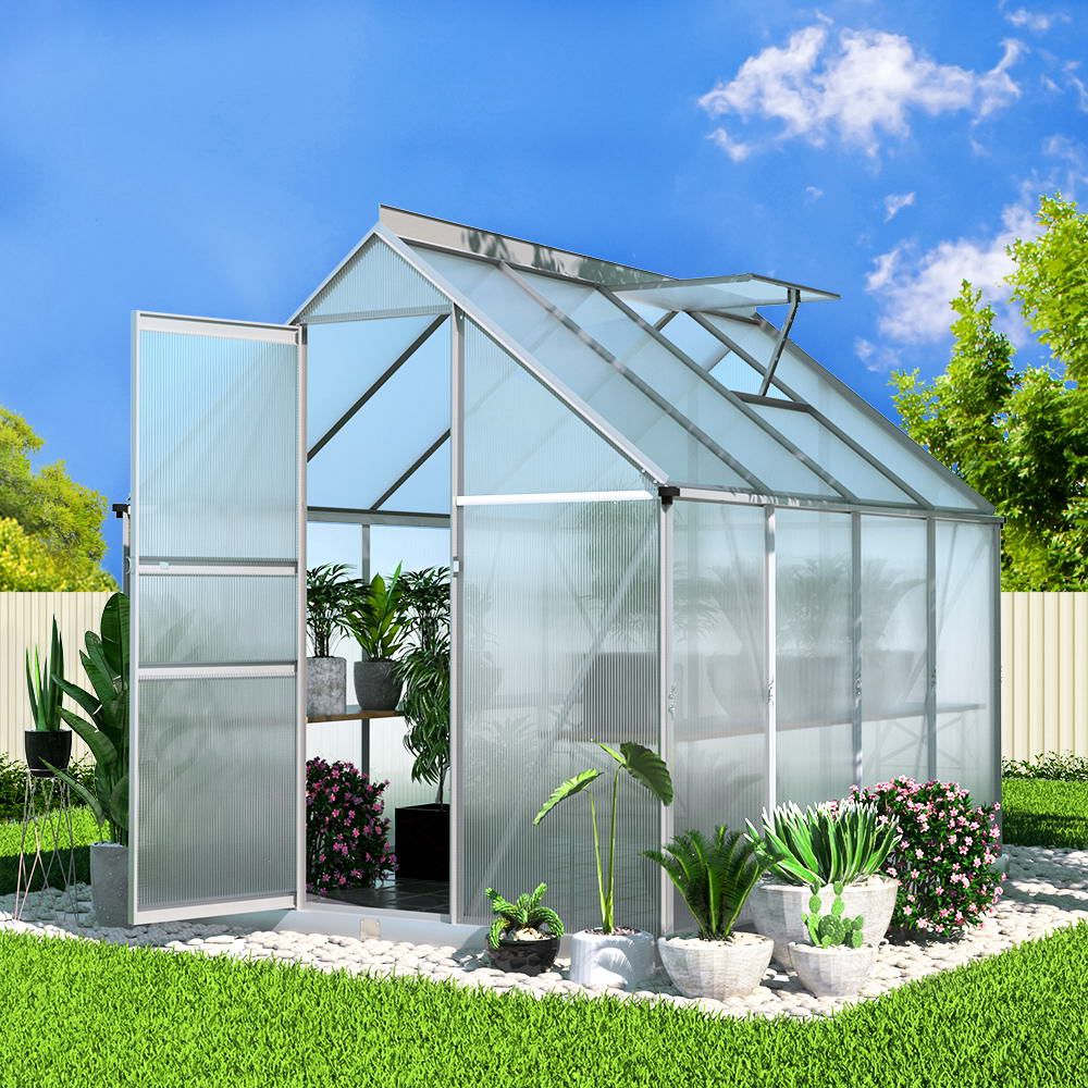 Green Fingers compact aluminium greenhouse, 4.36 square metre footprint