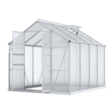 Green Fingers aluminium greenhouse double doors 2.42 x 2.5 x 2.26m, Stacks Warehouse AU