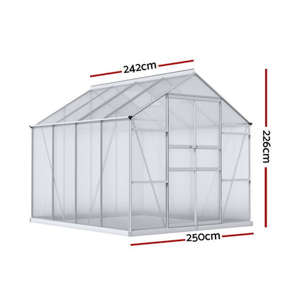 Green Fingers greenhouse lockable double doors, 111.5 x 175cm