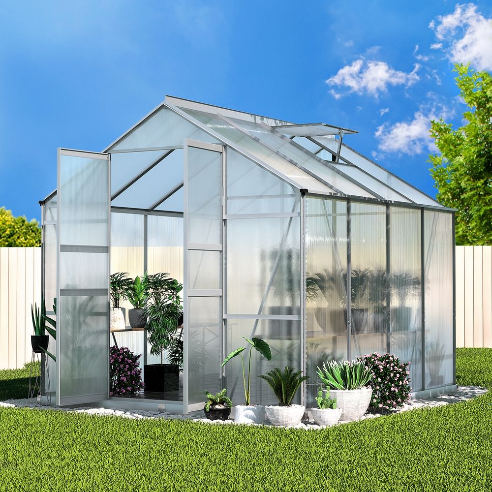Green Fingers double door greenhouse, 6 square metre footprint