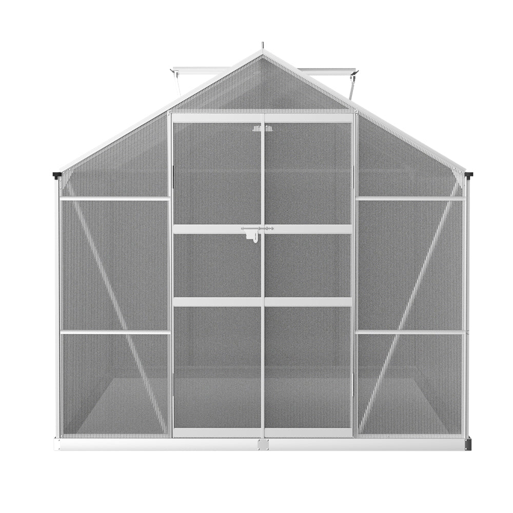 Green Fingers greenhouse triangular aluminium framework