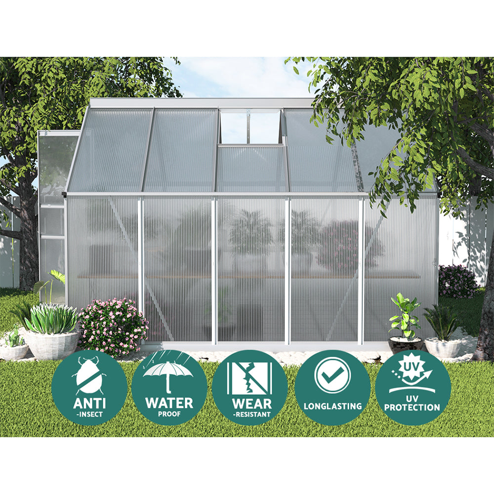 Green Fingers greenhouse two adjustable roof vents, 60 x 58cm