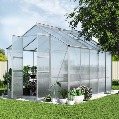 Green Fingers double door greenhouse, 7.39 square metre footprint