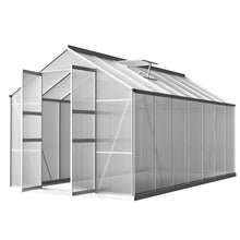 Green Fingers aluminium greenhouse double doors 4.1 x 2.5 x 2.26m, Stacks Warehouse AU
