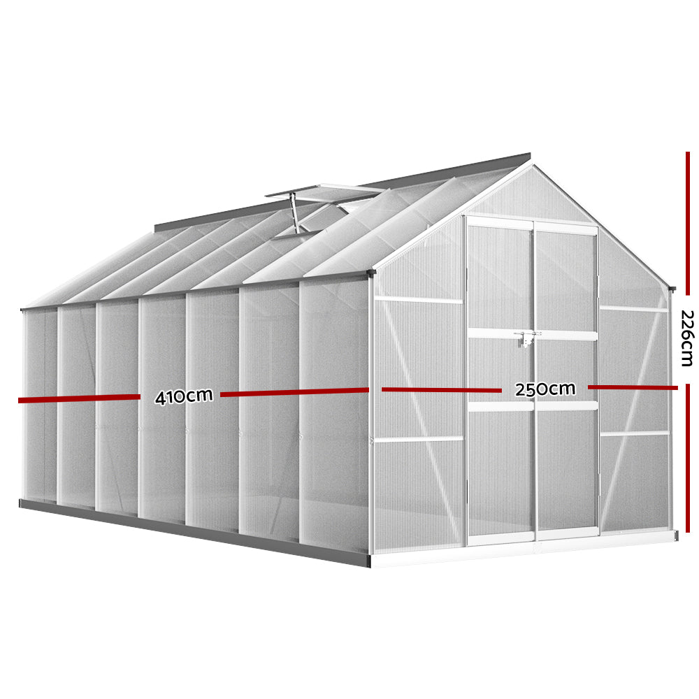 Green Fingers greenhouse lockable double doors, 110 x 180cm