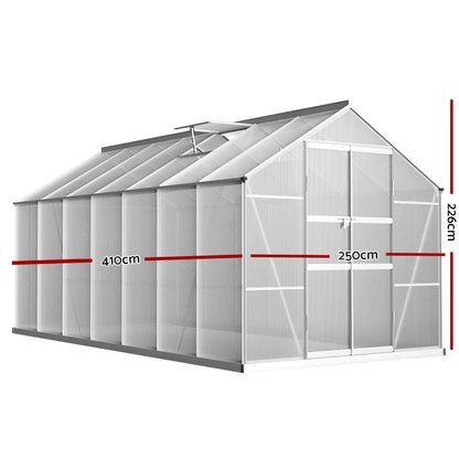 Green Fingers greenhouse lockable double doors, 110 x 180cm