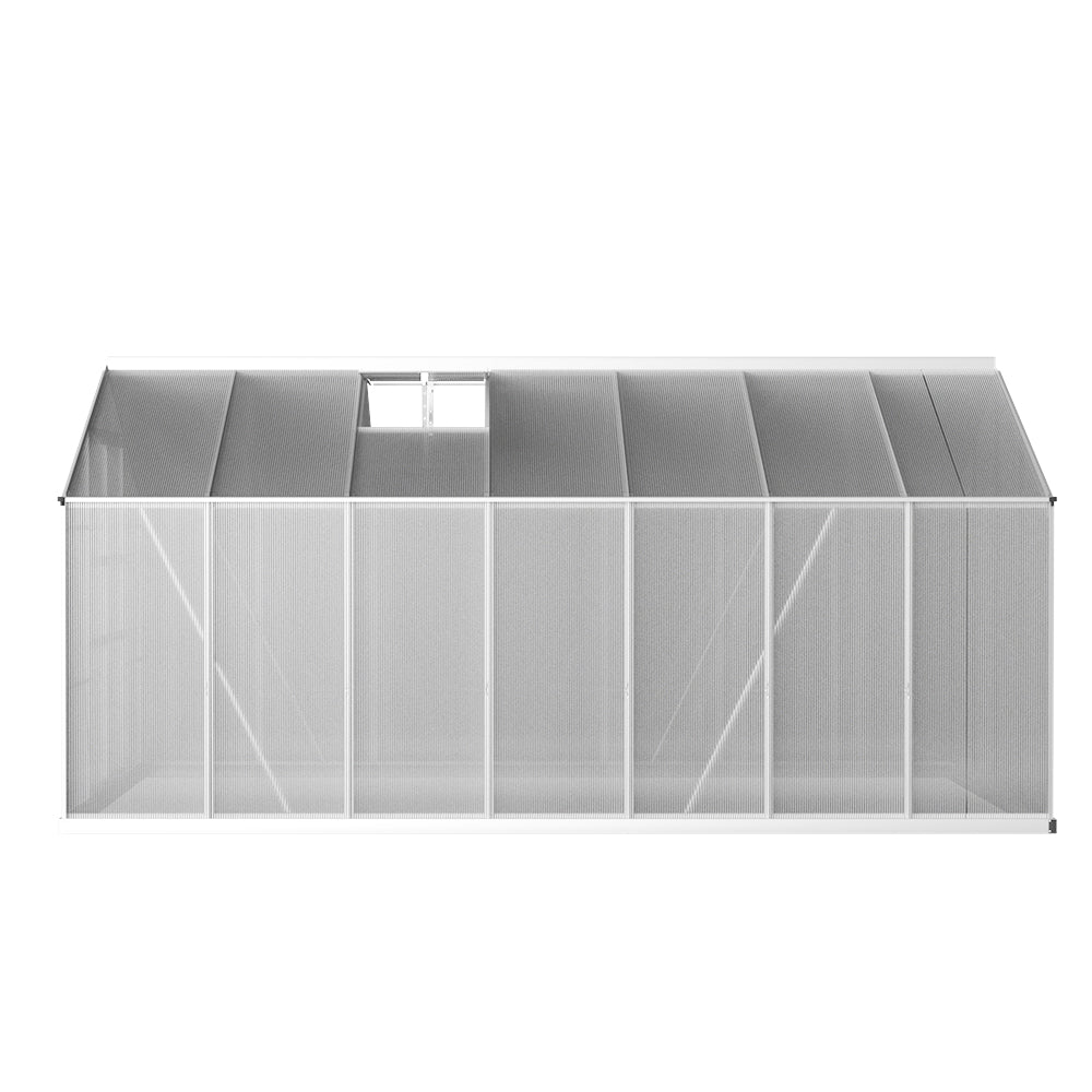 Green Fingers greenhouse triangular aluminium framework