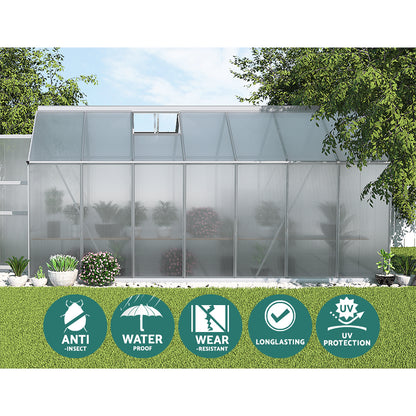 Green Fingers greenhouse two adjustable roof vents, 60 x 58cm