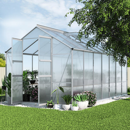 Green Fingers double door greenhouse, 9.84 square metre footprint