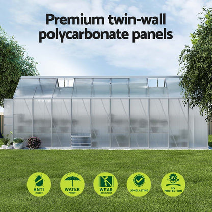 Green Fingers greenhouse two adjustable roof vents, 60 x 52cm